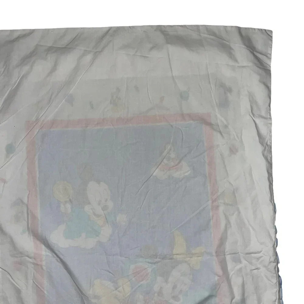 Rare Vintage Disney Babies Mickey Crib Duvet Quilt Cover Minnie Mouse Pluto